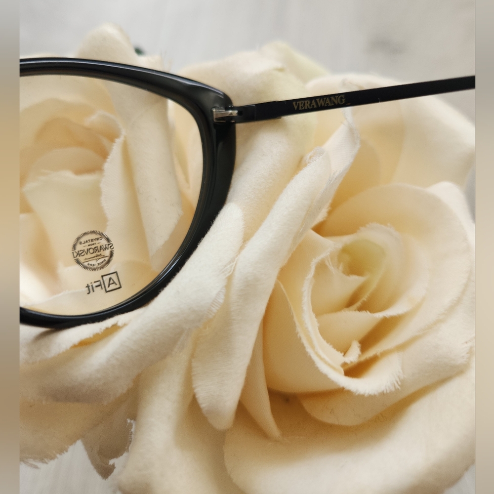 Vera Wang VA19 Black Cat Eye Glasses - Picture 6 of 7